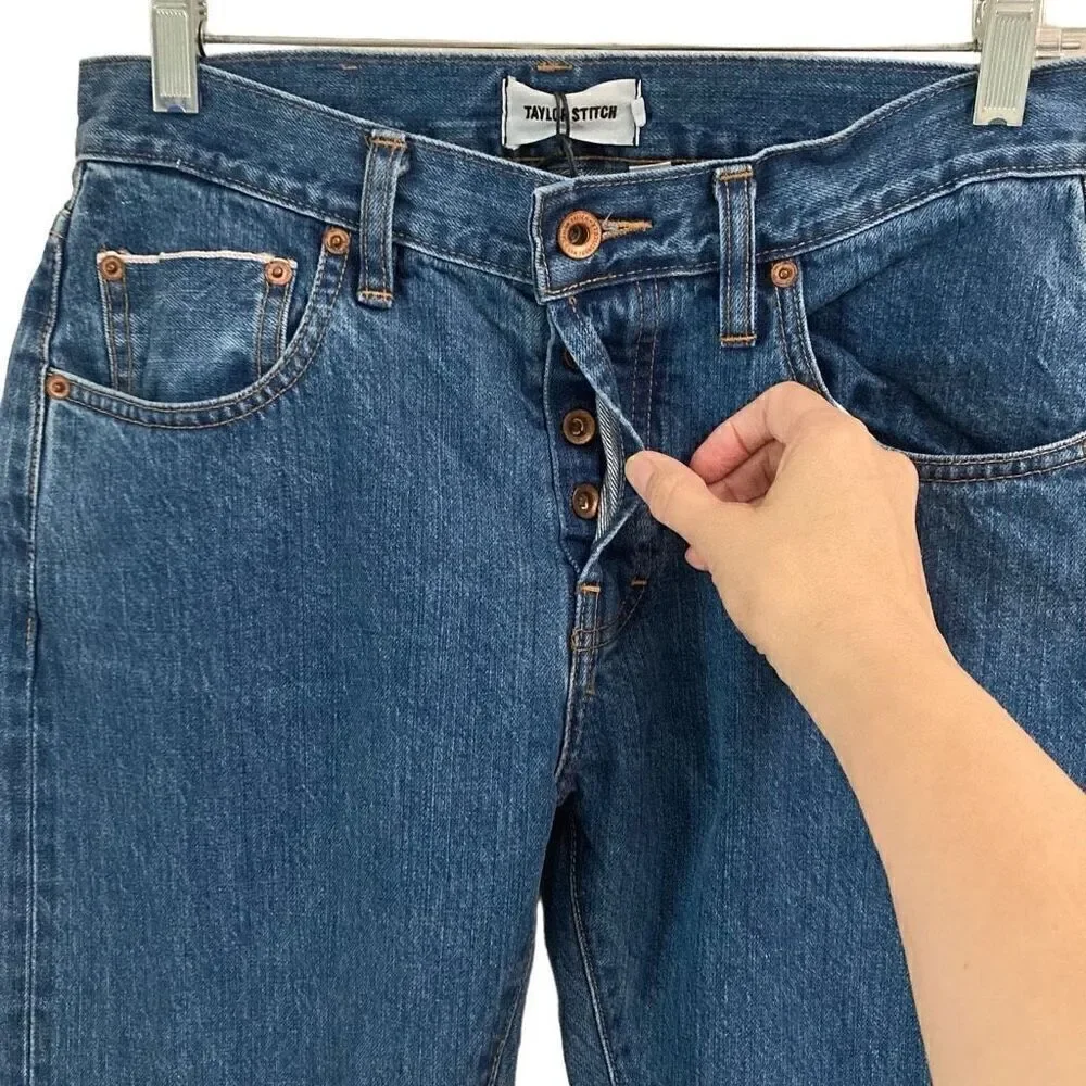 Taylor Stitch jeans mens 28* The‎ Slim Jean in 24 month wash selvage denim NEW